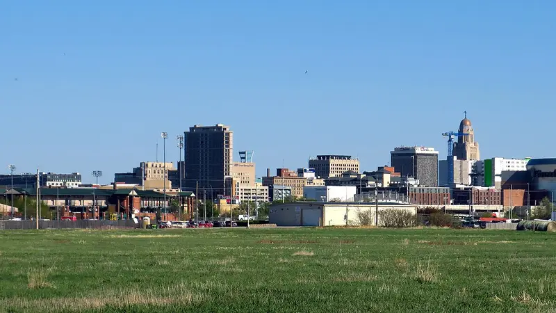 Skyline of Downtown Lincoln, Nebraska, USA (2023)