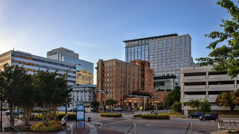 Downtown Norfolk at Dusk