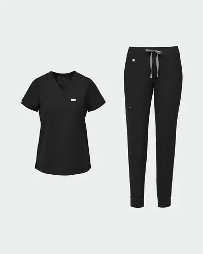 FIGS Women's Jogger Scrub Set (Catarina top + Zamora jogger)