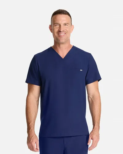 Healing Hands Men's Ari V-Neck Top & Arlo 5-Pocket Jogger Set