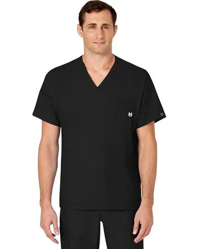 WonderWink W123 Men's V-Neck Top + Flat Front Cargo Pant